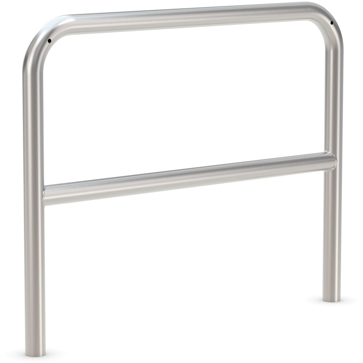 Fahrrad Anlehnbügel 9210 Edelstahl | 1000mm | mit Knierohr | Fahrradständer für 2 Fahrräder zum Einbetonieren | Anlehnparker Einzelständer