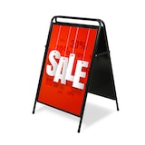 thumbnail of Cavalletto elegante in acciaio 50 x 70 cm ZPES50x70BL