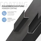 thumbnail of ML-Design 4er Set Tischbeine 42 cm Dunkelgrau, Stahl Industrial Design, I-Form 8×8 cm, höhenverstellbar, Möbelbeine für Couchtisch TV-Möbel