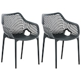thumbnail of Set van 2 Tuinstoelen Air donkergrijs