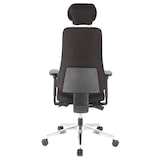 thumbnail of Bürostuhl / Chefsessel PRO-TEC 400 Stoff schwarz Alu poliert hjh OFFICE