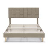 thumbnail of Estructura de Cama tapizada Sorni de 30 cm, 90x190 cm, Beige