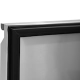 thumbnail of vaiotec bancone per insalate / 2 scomparti con porte, sovrastruttura in vetro, per 4x GN 1/1 "grigio", 1500 x 800 mm