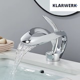 thumbnail of KLARWERK® NAVIS | Rubinetto Cascata Bagno Cromo Acciaio | per Lavabo Hotel | Miscelatore 2 Attacchi Design Premium Gastro Premium