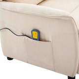 thumbnail of vidaXL Massagesessel mit Kissen Creme 93,5 x 67,5 x 101,5 cm Stoff