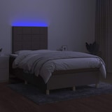thumbnail of vidaXL Boxspringbett mit Matratze & LED Taupe 120x190 cm Stoff