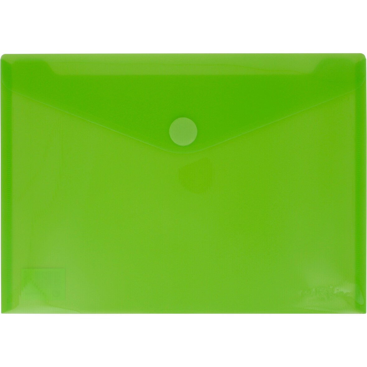 Pacote de 5 envelopes de polipropileno Tamanho  cartão (105x62mm) Multiline Verde