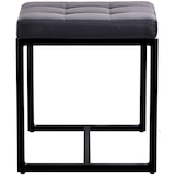 thumbnail of Sitzhocker Barci mit schwarzem Gestell schwarz/Kunstleder