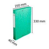 thumbnail of Exacompta Exacompta, Archivbox Cartobox, flach geliefert Rücken 40mm aus Colorspan-Karton, mit 3 Klappen und Gummizug, 25x33cm für DIN A4