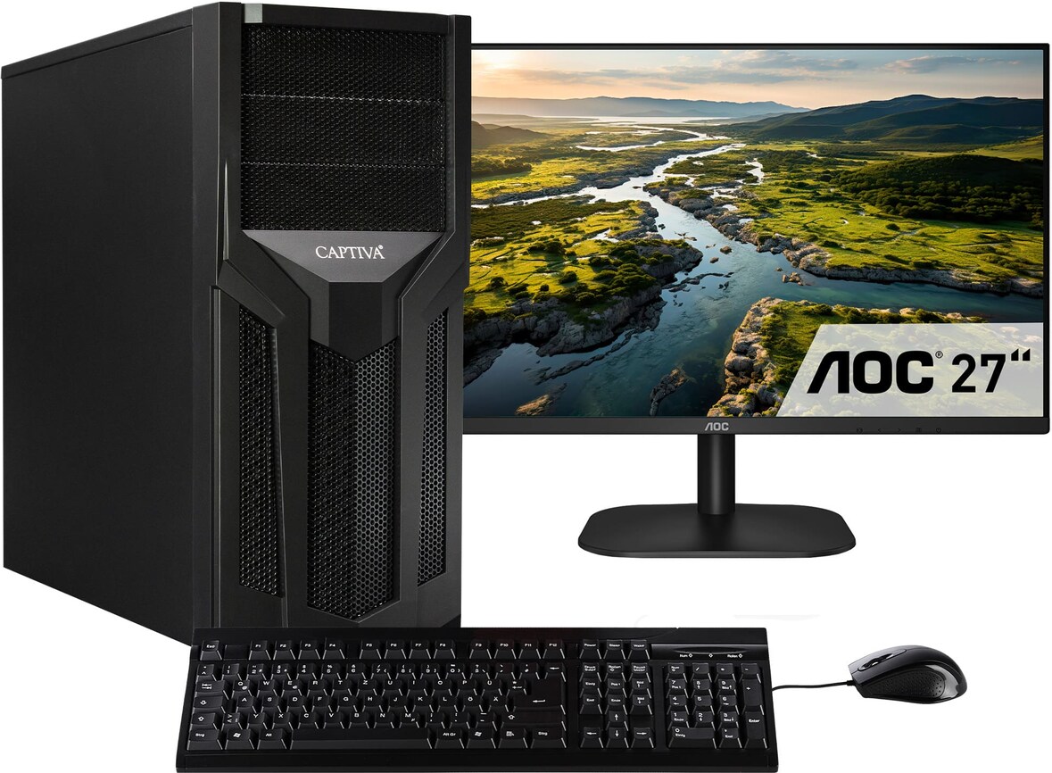 Captiva PC Workstation I75-773 TFT Bundle (i7-12700K/SSD 1TB/32GB/WLAN ...