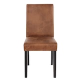 thumbnail of CHEFGASTRO 6er-Set Esszimmerstuhl Stuhl Küchenstuhl klassisch und zeitlos HxBxT 90x43x56cm Sitzhöhe 45cm Textil dunkle Beine Wildlederimitat