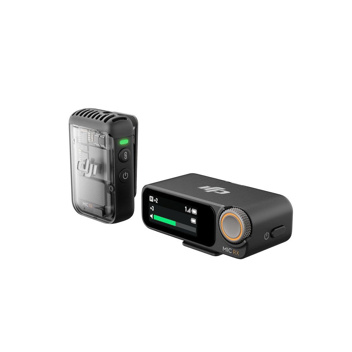 DJI Mic 2 (1 Sender + 1 Empfänger) – Kabelloses Mikrofon mit