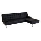 thumbnail of Schlafsofa HWC-K22, Couch Ecksofa Sofa, Liegefläche links/rechts Schlaffunktion 236cm ~ Kunstleder schwarz