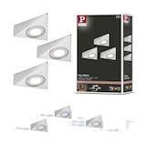 thumbnail of Paulmann Éclairage sous-meubles LED Trias Détecteur de proximité Kit de 3  3x2,7W 135x132mm 3x185lm 230/12V  Acier brossé 92125