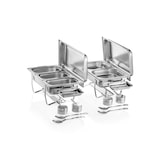 thumbnail of WAS Germany - Chafing Dish GN 1/1 Set, 59 x 34 x 49 cm, Set á 2 Stück, Chromnickelstahl