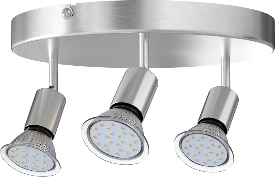 Monzana LED Deckenstrahler 3 Flammig Rund
