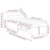 thumbnail of vidaXL Slaapbank Roze 67 x 194 x 38 cm Fluweel