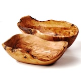 thumbnail of Obstschale oval aus Olivenholz mit Naturrand 30 cm