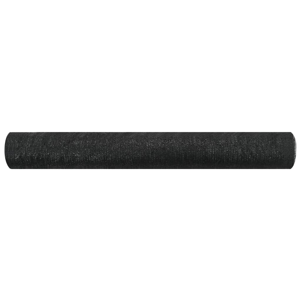 vidaXL Privacynet 75 g/m² 2x25 m HDPE zwart