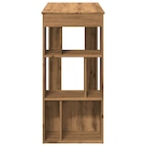 thumbnail of Table de bar avec étagères chêne artisanal bois d'ingénierie Modèle Boréal Terrasse Plus