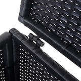 thumbnail of Luxe poly rotan set Savoie, loungeset, XXL bank rond, antraciet kussens grijs