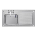 thumbnail of Vogue Einzelspüle Edelstahl Abtropffläche Rechts 1200Mm