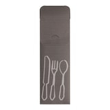 thumbnail of 100 Bestecktaschen 23,5 cm x 7,3 cm anthrazit inkl. farbiger Serviette