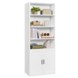 thumbnail of Helloshop26 - Bibliothèque étagère haute sur 6 niveaux avec porte meuble de rangement ouvert 24 x 60 x 175 cm pour salon bureau 12_0005285