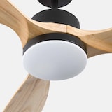 thumbnail of Deckenventilator mit Licht, 3 Flügel, 56 W, 6 Geschwindigkeiten, New York Schwarz O91