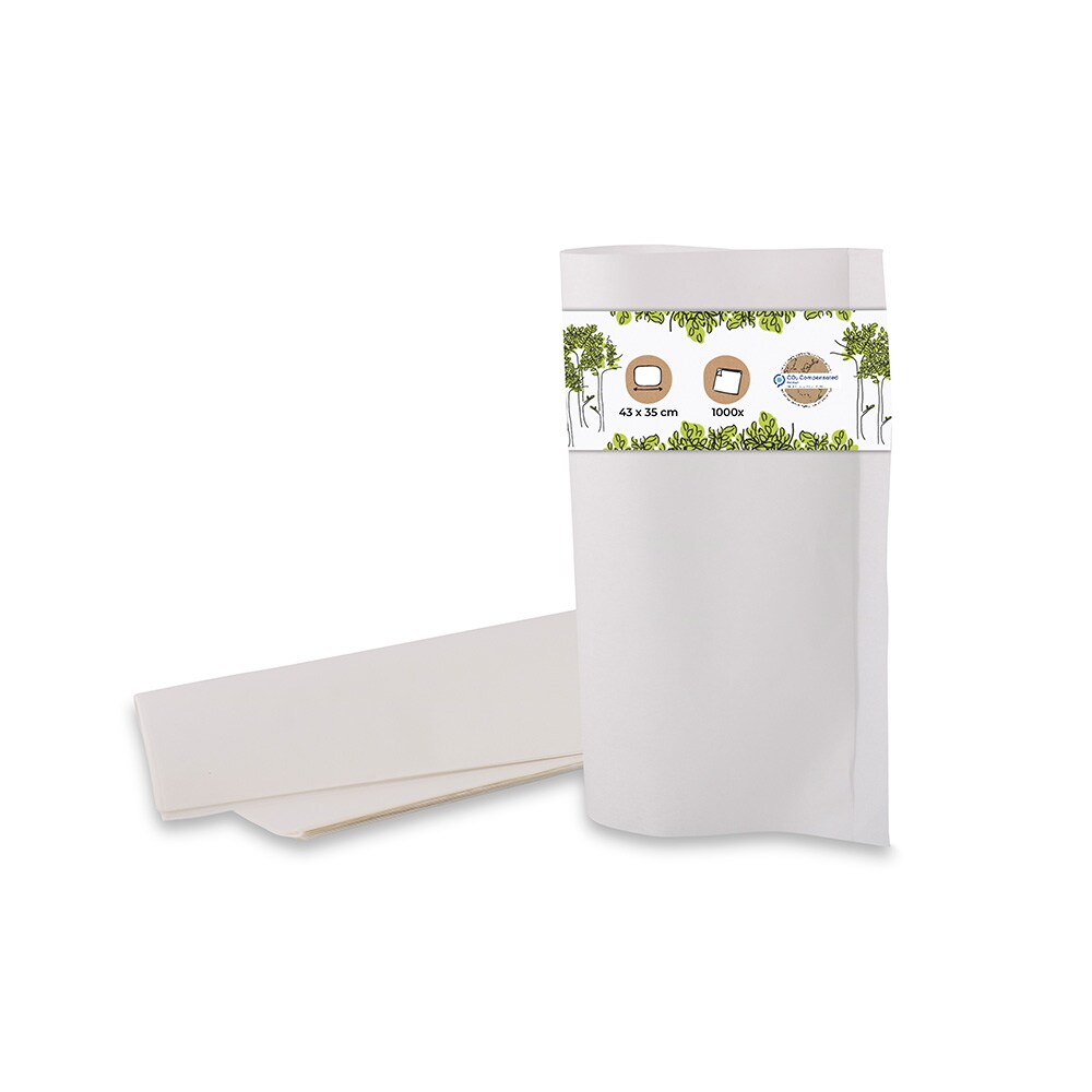 BIOZOYG 1000 Stück  Lebensmittelpapier 43x35cm Einschlagpapier Biopapier umweltfreundliches Verpackungsmaterial, kompostierbares Verpackungspapier
