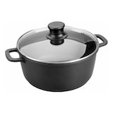 thumbnail of Faitout 28 cm avec couvercle -  700.00 cl Noir Rond Fonte D'aluminium Lacor 37.00x28.00 cm