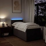 thumbnail of vidaXL Boxspringbett mit Matratze Dunkelbraun 90x190 cm Stoff