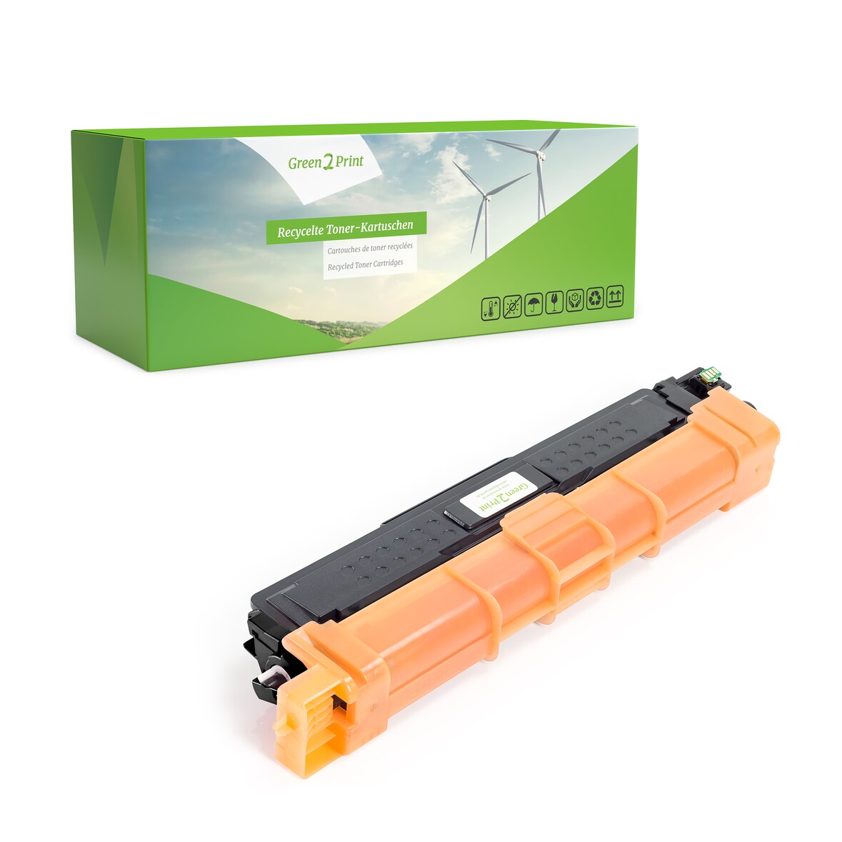 Green2Print Toner schwarz ersetzt Brother TN-243BK passend für Brother DCP-L3510CDW, DCP-L3550CDW, HL-L3210CW, HL-L3230CDW, HL-L3270CDW, MFC-L3710CW,