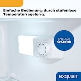 thumbnail of Exquisit Kühlschrank ohne Gefrierfach, 5 Ablagen, 242 Liter, Vollraumkühlschrank 143 cm hoch, KS5320-V-H-010E inoxlook