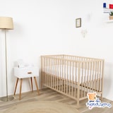 thumbnail of Les Noursons - Matelas Bébé Bamboo - 60x120 cm - Doux et Absorbant - Déhoussable - Sans Traitement chimique - Fabrication Française