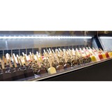 thumbnail of KBS ijsvitrine, 276 liter, 1190x677x1190 mm, met rechte glazen bovenkant.