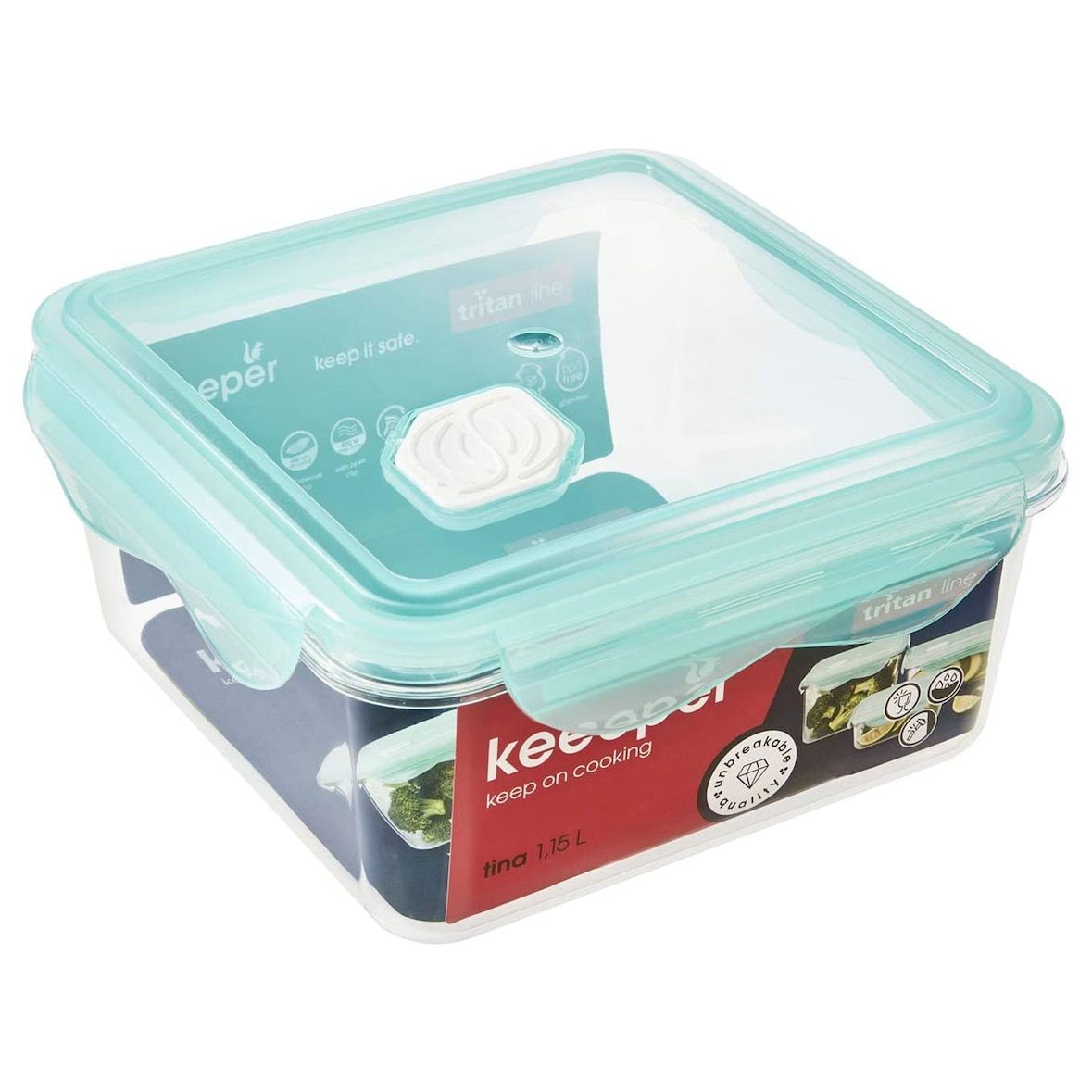 Keeeper - Frischhaltedose 1,15L in Aquamarin