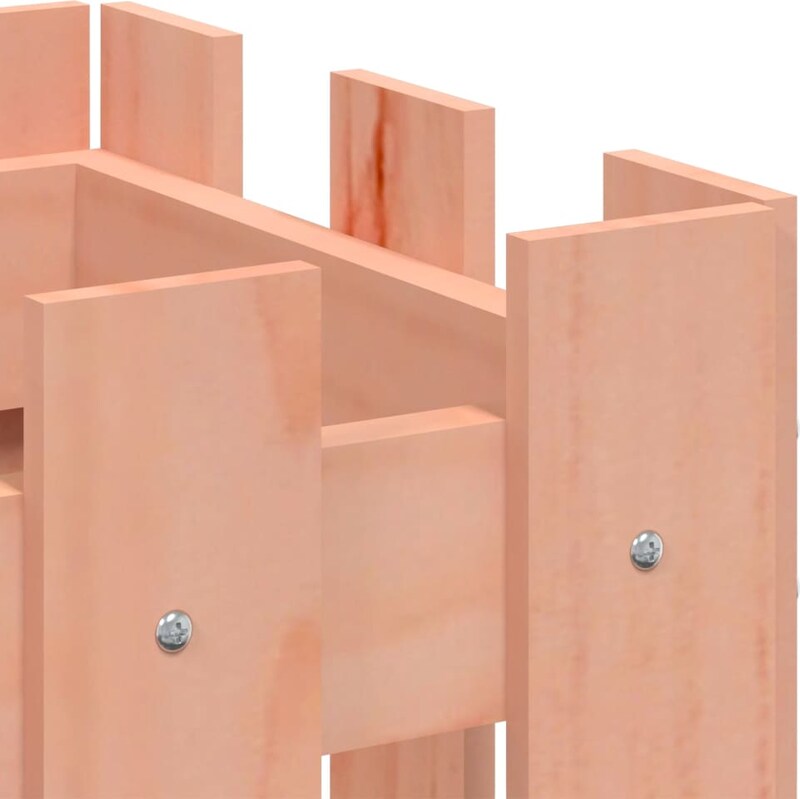 Holzstruktur mit Schrauben.