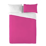 thumbnail of Funda nórdica bicolor reversible cama 90 algodón extra suave fabricado en España Fucsia 43/Blanco Naturals