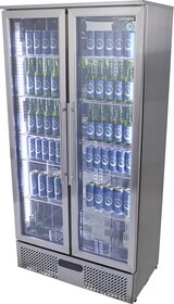 thumbnail of Großer Umluft Gewerbekühlschrank - Edelstahl - power LED - GCGD500