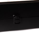 thumbnail of Horloge gare 60 cm -  Noir Rectangle Métal Amadeus 40x12 cm