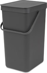 thumbnail of Brabantia Abfallsammler mit Stay-open Deckel | 16 Liter, HxBxT 40x27,9x22cm | Kunststoff | Dunkelgrau