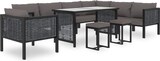 thumbnail of vidaXL Sofa-Mittelelement mit Kissen Poly Rattan Anthrazit