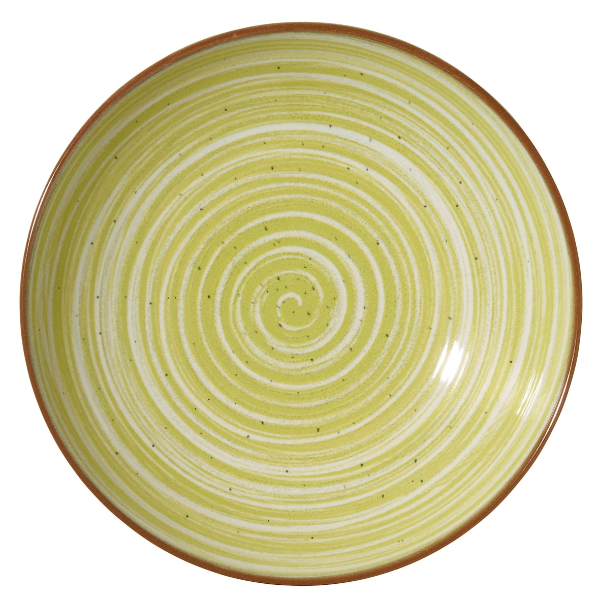 METRO Professional Prato fundo Madleen, grés, Ø 21 cm, verde, 6 unidades