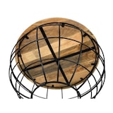 thumbnail of Couchtisch XXL rund  ø 75 cm Gestell Metall Holzplatte massiv Wohnzimmer-Tisch : tabacco