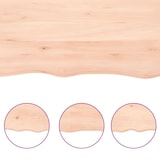 thumbnail of vidaXL Wandregal 40x30x2 cm Massivholz Eiche Unbehandelt