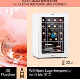 thumbnail of Klarstein Shiraz 20 Uno Weinkühlschrank 53l 20Fl Touch-Bedienfeld 5-18°C Weißes Glas
