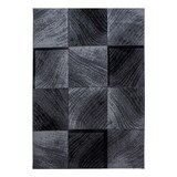 thumbnail of Teppich Wohnzimmer Karo Pflegeleicht Waschbar Strapazierfähig Schlafzimmer OEKO-TEX Schwarz 200x290 cm Gekettelt – INN von Kadima Design