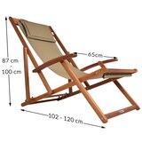 thumbnail of CASARIA® Sonnenliege aus Akazienholz dune 3-fach verstellbar