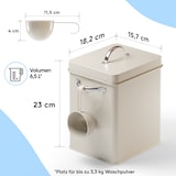 thumbnail of Björn&Schiller Waschmittelbox 6,5 L aus Metall, Aufbewahrung mit Dosierer für Waschpulver, Spülmaschinenpulver oder Geschirrspülpulver